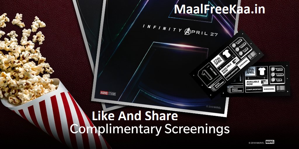 Free 6000 Marvel Studios' Avengers Infinity War Movie Tickets