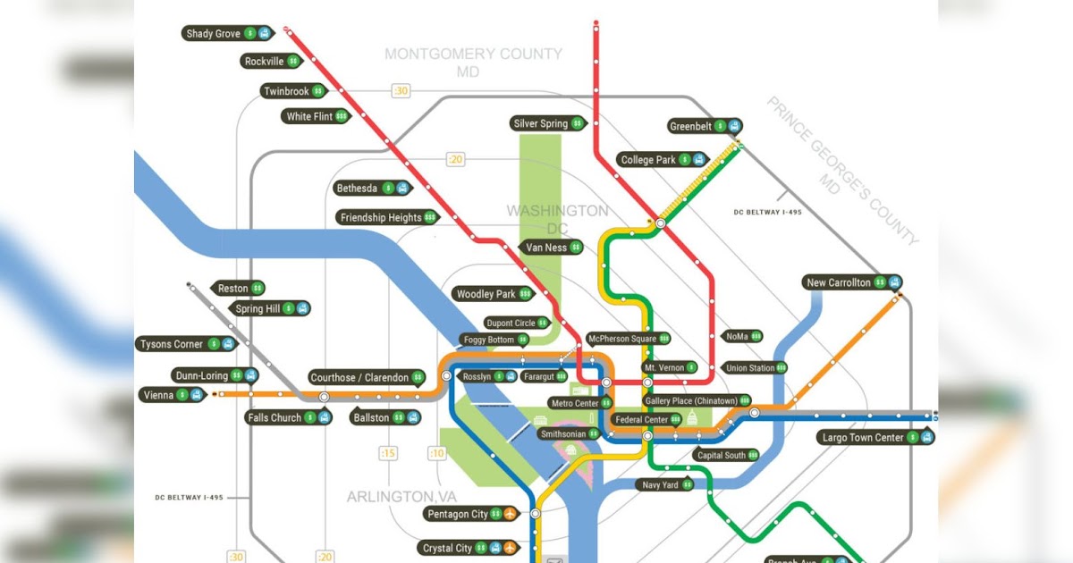 Washington Dc Metro Map With Hotels