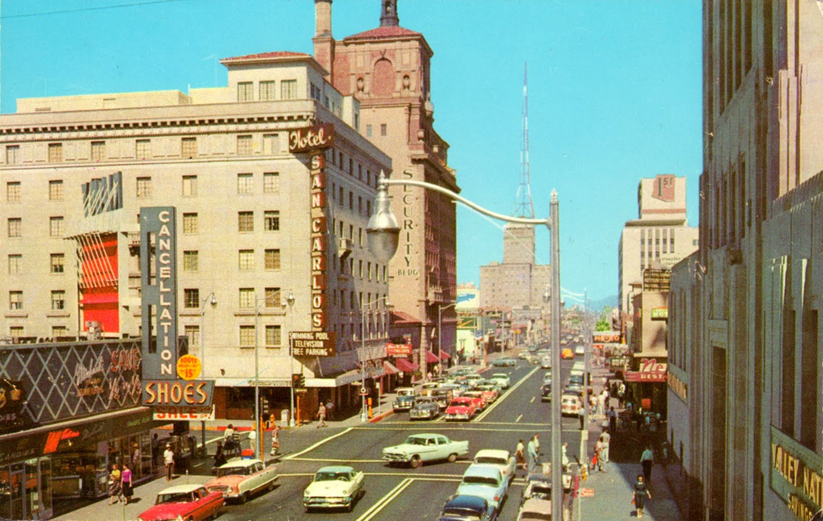 Vintage Chrome Postcards Central Avenue