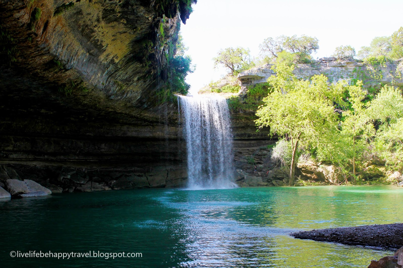 Live Life Be Happy Hamilton Pool Preserve (Dripping Springs) Austin, Texas