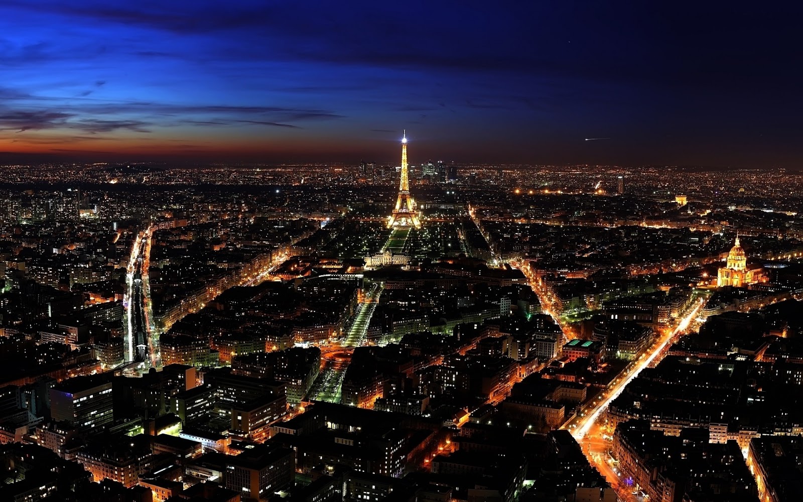 Paris Paris at Night Wallpaper